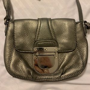 Michael Kora silver crossbody bag